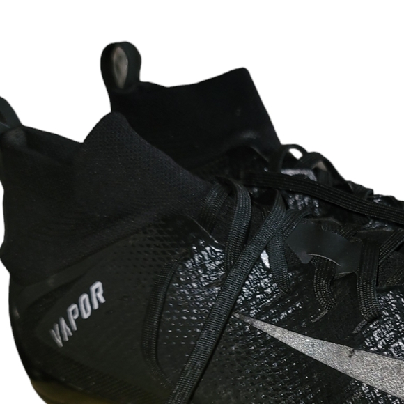 Nike Men's Vapor Untouchable Pro 3 Cleat - AO3022 010 - Black / Silver - Size: 7 - Picture 4 of 4